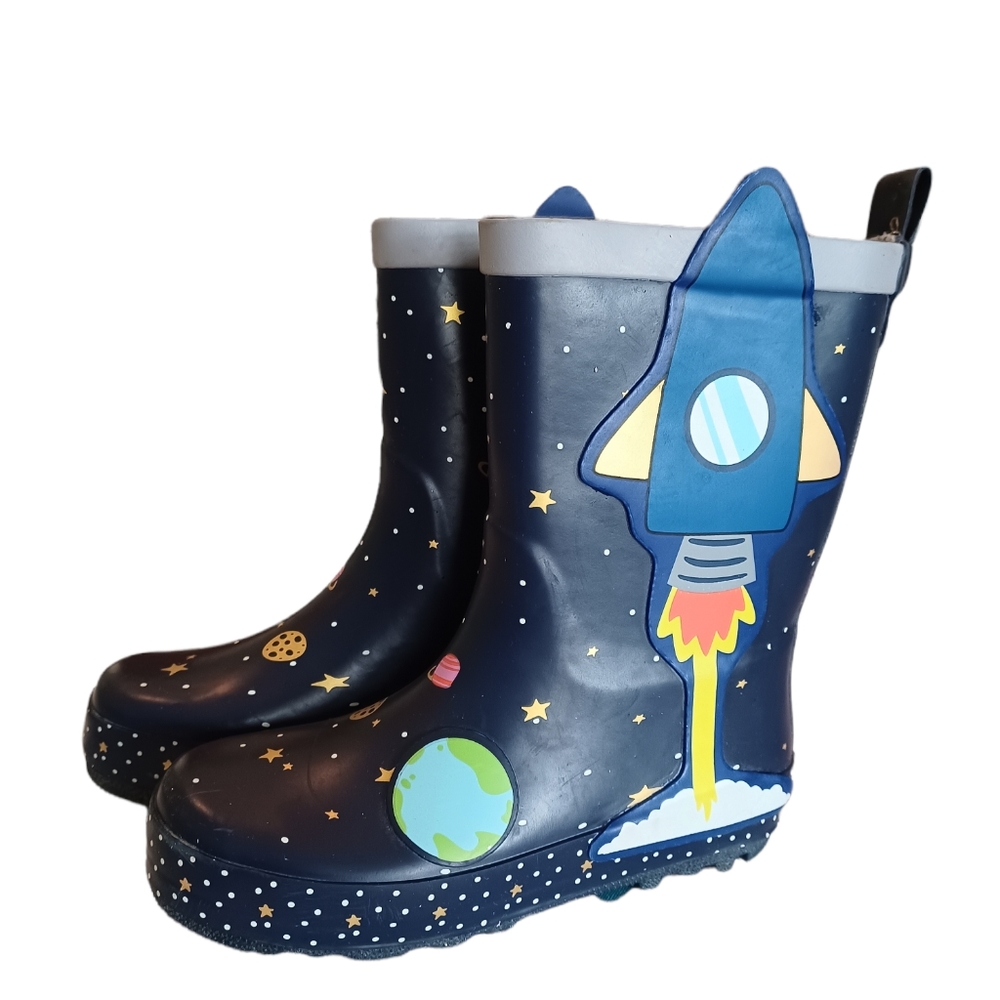 Cat & Jack Space Rain Boots size 12